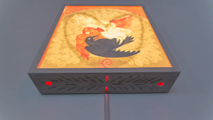 The churning peacock)